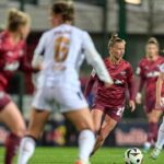 wdr marlene mueller von rb leipzig im duell mit karolina lea vilhjalmsdottir von bayer leverkusen 10